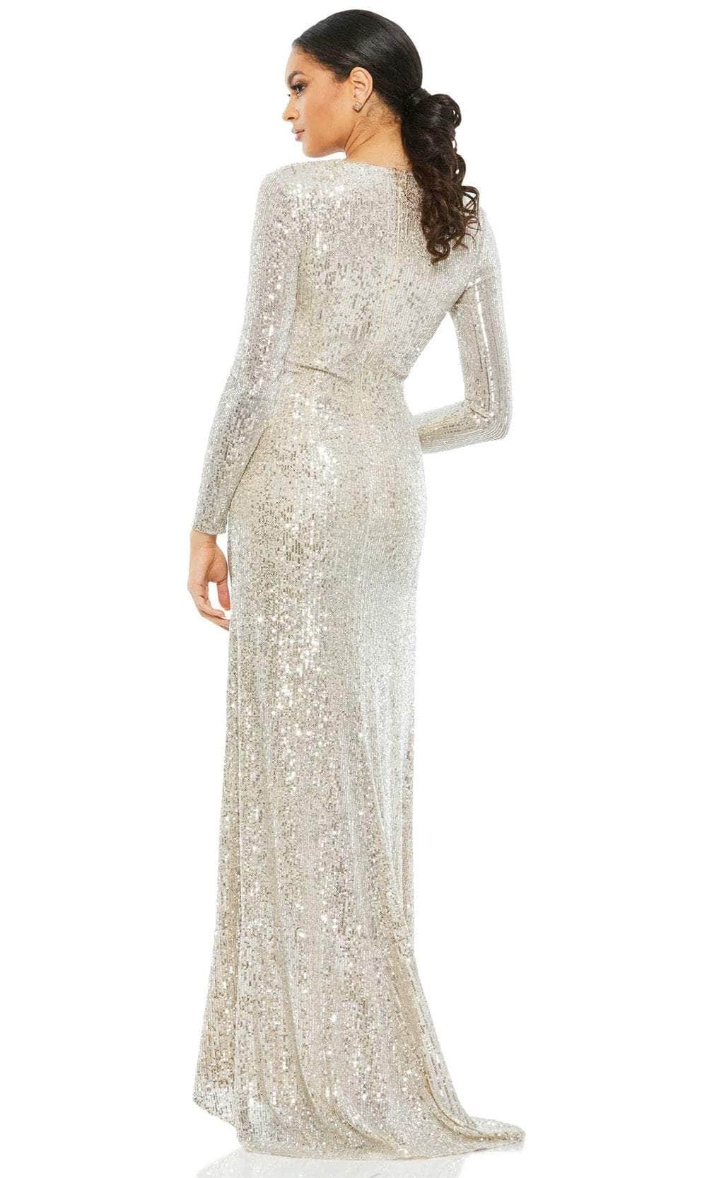 Mac Duggal 26552 - Long Sleeve Fully Sequin Evening Dress Mother of the Bride Dresses