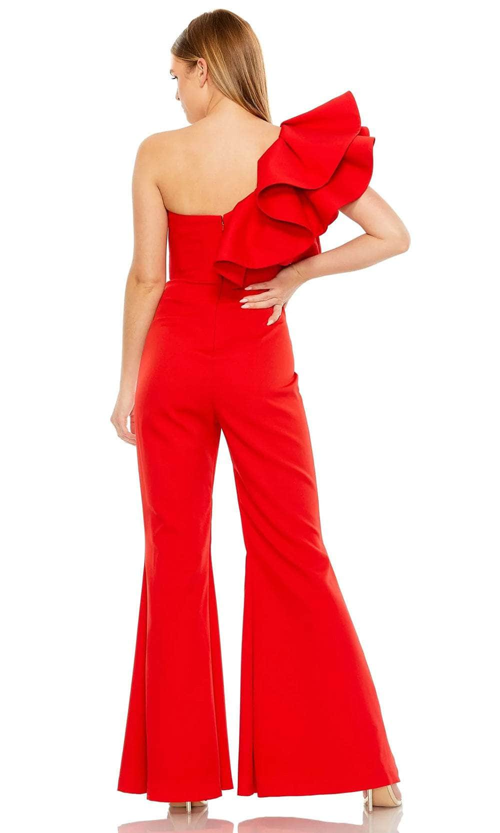 Mac Duggal 27460 - Ruffle Ruched Jumpsuit Formal Pantsuit