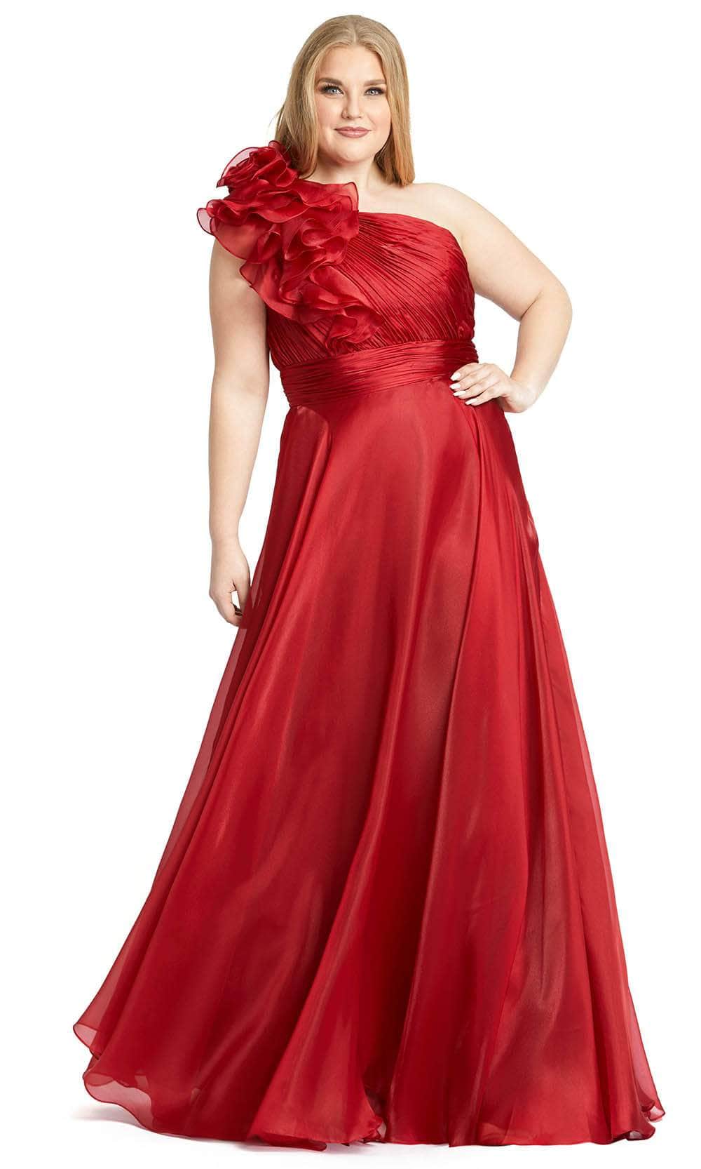Mac Duggal 49171F - Ruffled A-line Gown