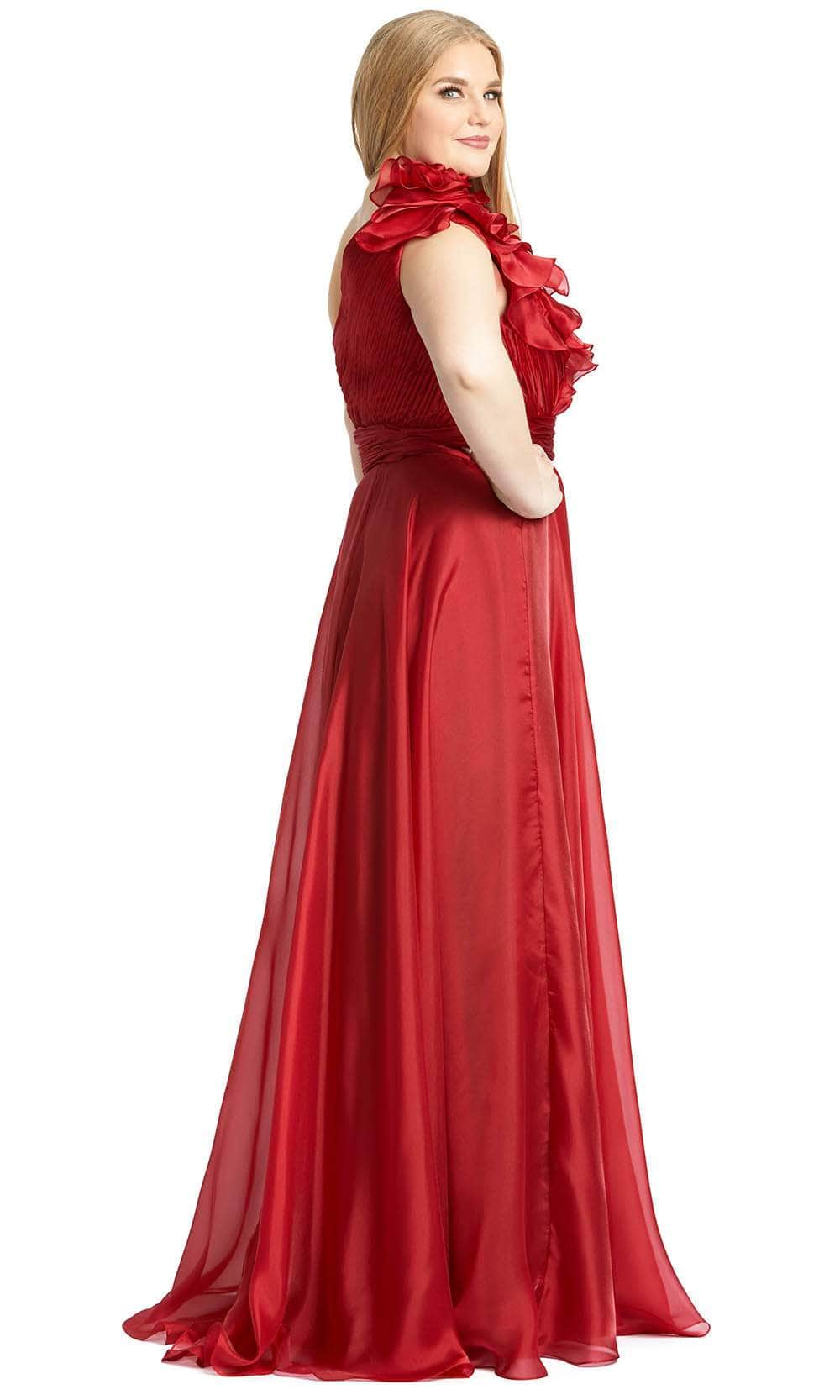 Mac Duggal 49171F - Ruffled One Shoulder Formal Gown Special Occasion Dress
