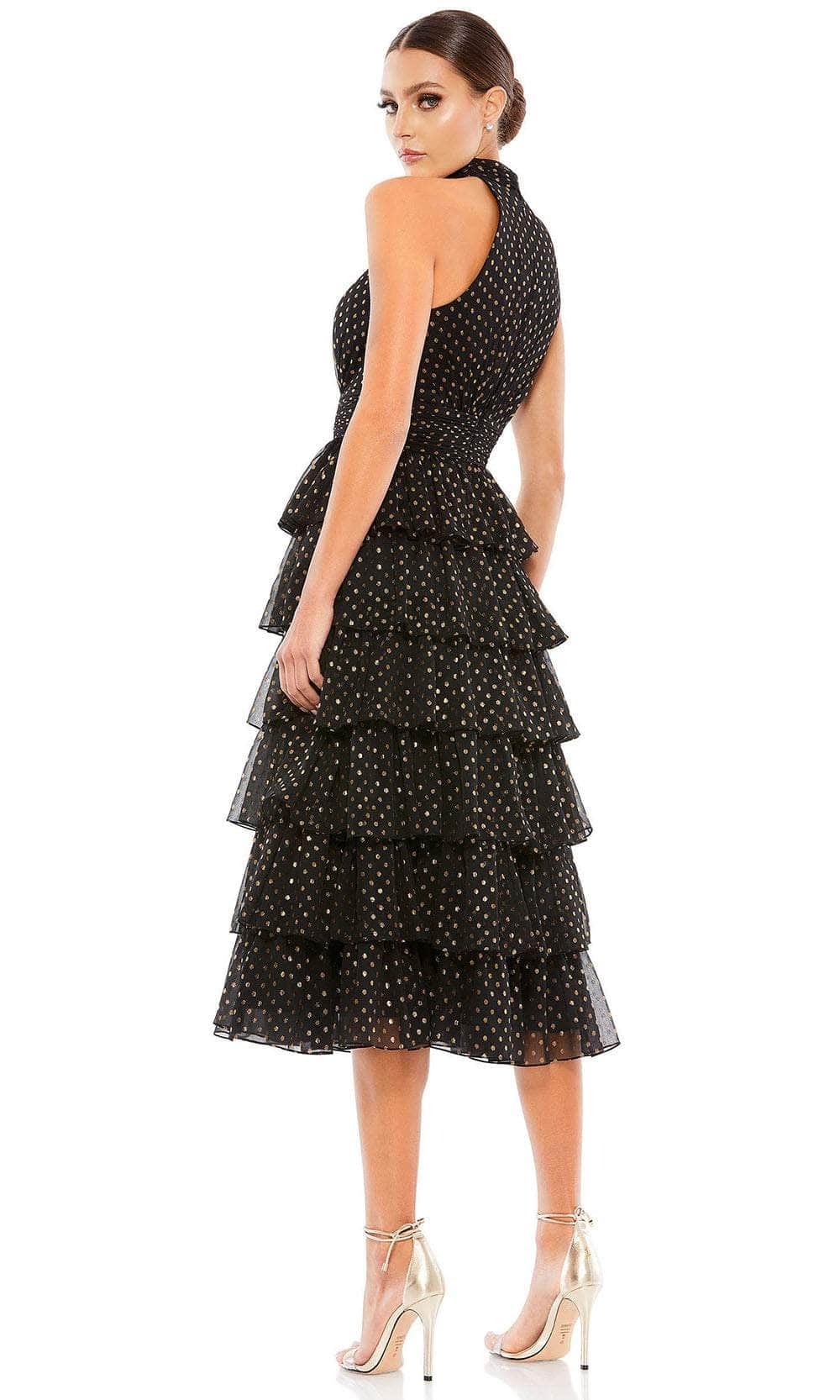 Mac Duggal 49510 - Halter Polka Dot Cocktail Dress Special Occasion Dress