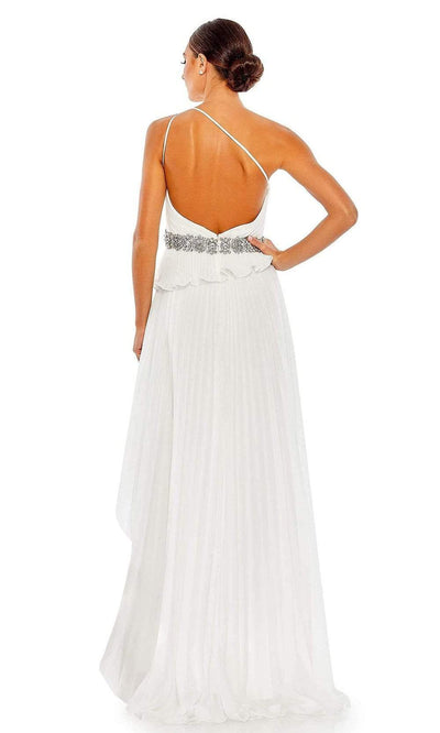 Mac Duggal - 49532 Pleated Greek Styled High Low Dress Evening Dresses