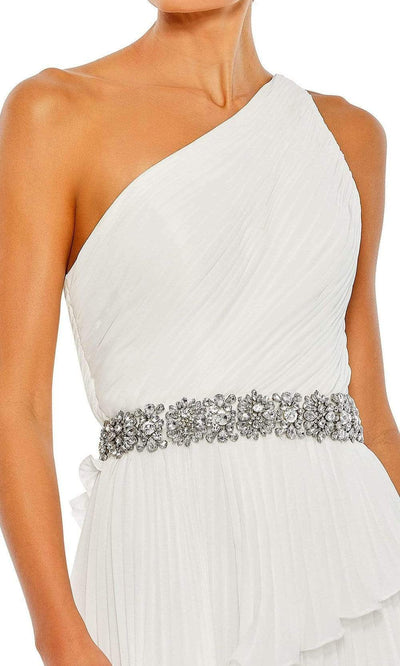 Mac Duggal - 49532 Pleated Greek Styled High Low Dress Evening Dresses