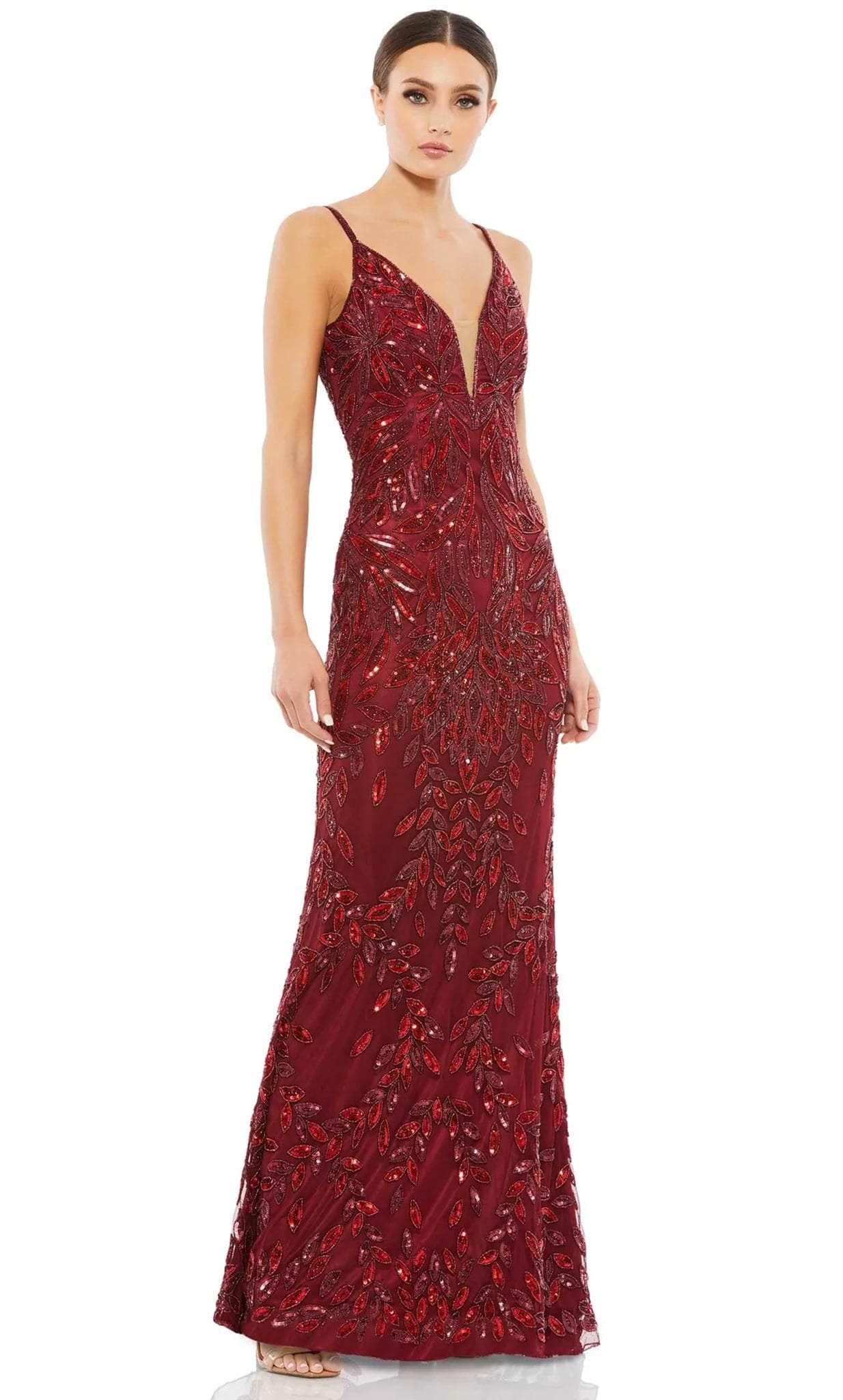 Mac Duggal 5107 - Sleeveless V-neck Dress