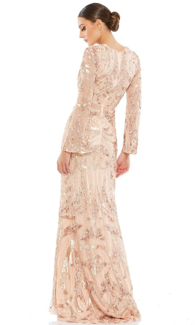 Mac Duggal 5222 - Beaded Split Sleeve Evening Gown Evening Dresses