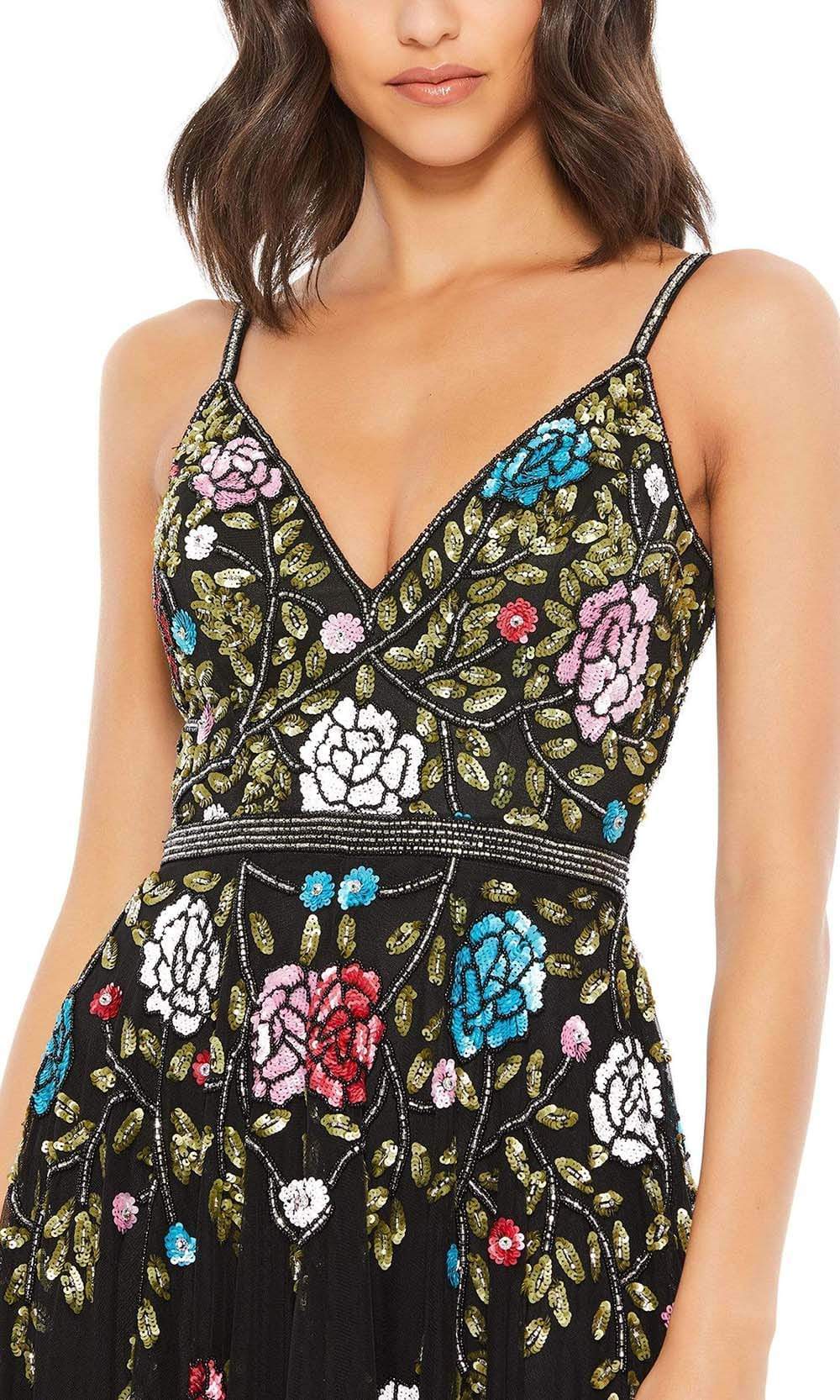 Mac Duggal - 5400 Floral Ornate A-Line Dress Evening Dresses