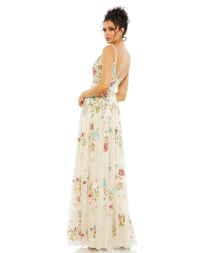Mac Duggal - 5400 Floral Ornate A-Line Dress Evening Dresses