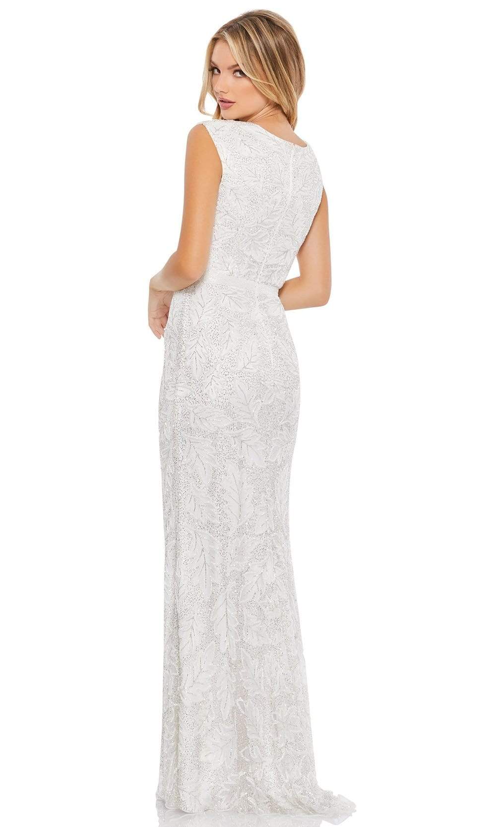 Mac Duggal - 5429 Embellished Deep V Neck Long Dress Evening Dresses