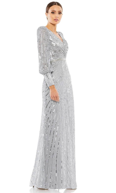 Mac Duggal 5501 - Long Sleeve Sequin Evening Gown Special Occasion Dress