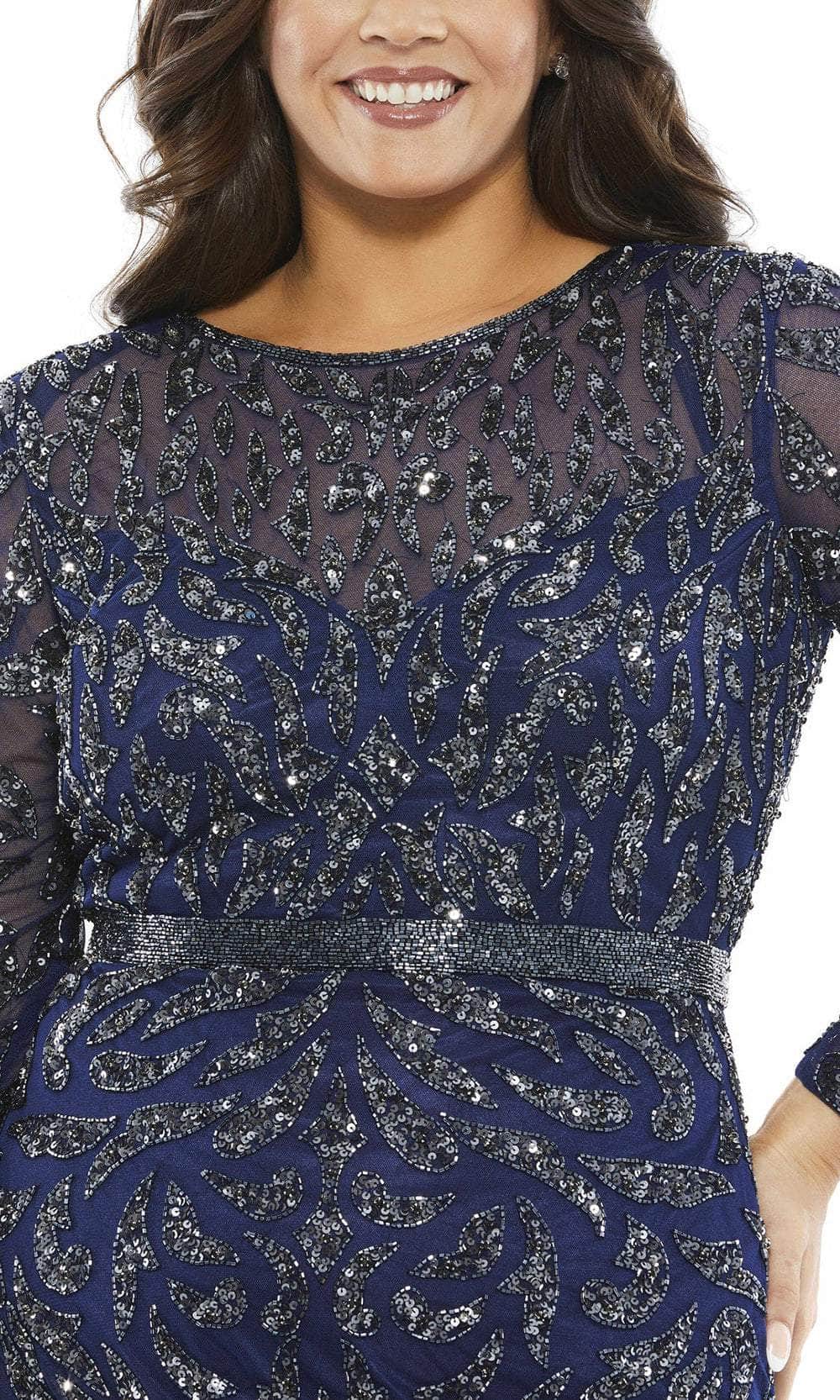 Mac Duggal 5519 - Bedazzled Long Sleeve Evening Dress Mother of the Bride Dresses