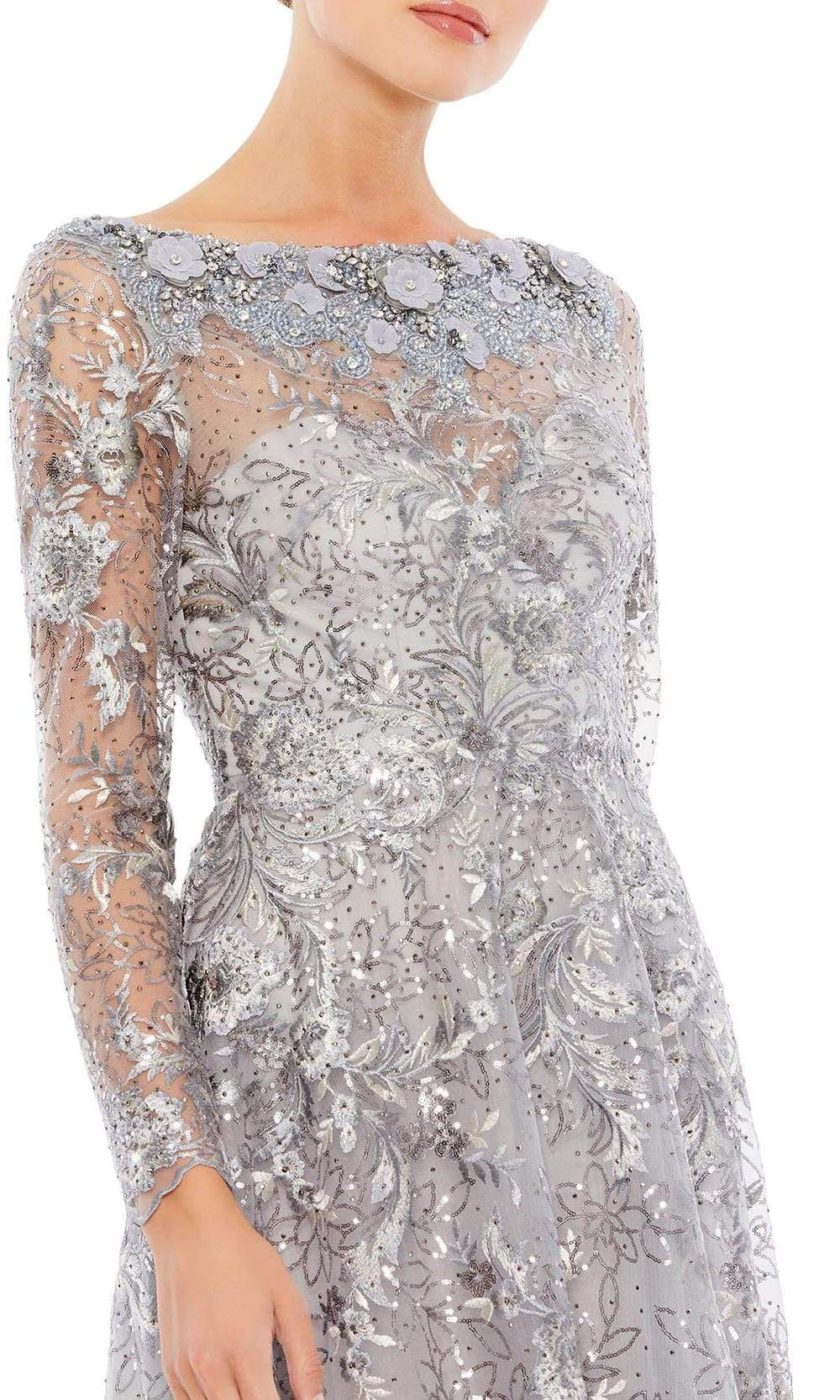 Mac Duggal - 67498 Bateau Floral Embroidered Gown Mother of the Bride Dresess