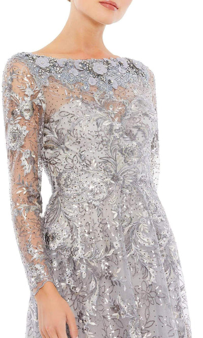 Mac Duggal - 67498 Bateau Floral Embroidered Gown Mother of the Bride Dresess