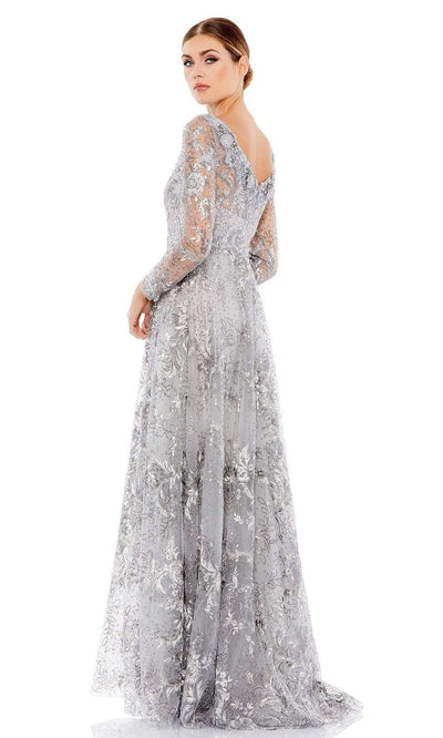 Mac Duggal - 67498 Bateau Floral Embroidered Gown Mother of the Bride Dresess