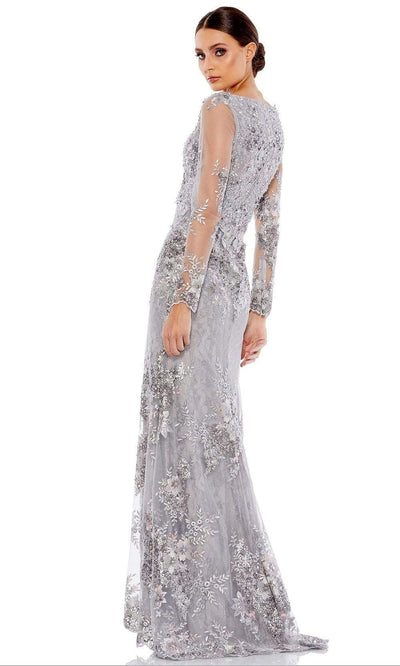 Mac Duggal - 67539 Embroidered Long Sleeve Sheath Gown Evening Dresses