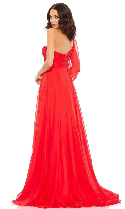 Mac Duggal - 67810 Asymmetric Bishop A-Line Dress Prom Dresses