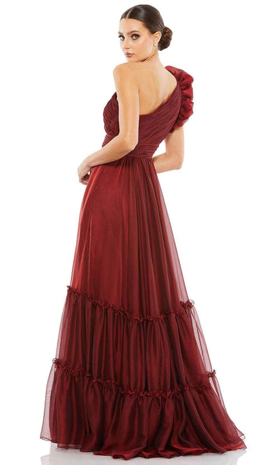 Mac Duggal 67878 - Ruffled Cap Sleeve Evening Gown Special Occasion Dress