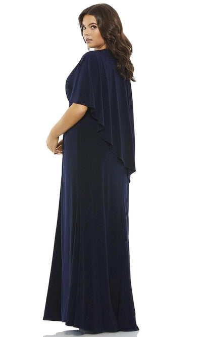 Mac Duggal 67929 - Poncho Modest Jersey Long Dress Mother of the Bride Dresses