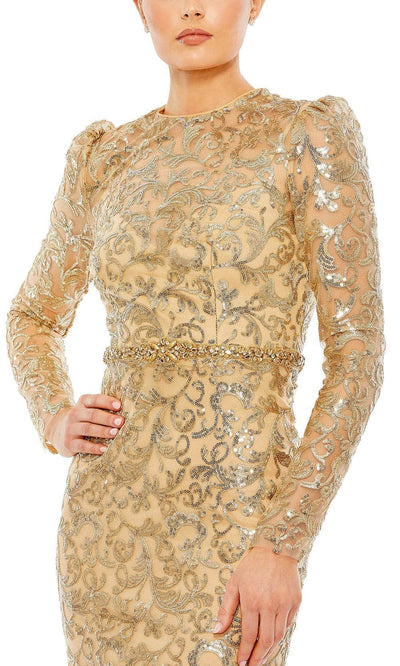 Mac Duggal 68011 - Sequin Embroidered Sheath Prom Dress Prom Dresses