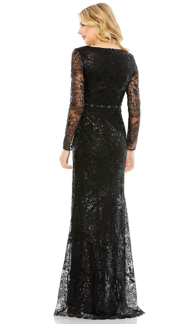 Mac Duggal 68016 - Long Sleeve Embellished Evening Gown Special Occasion Dress