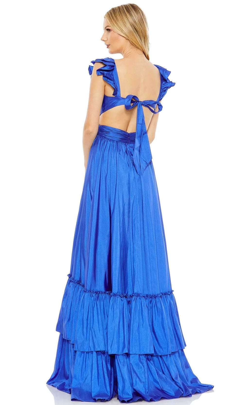 Mac Duggal 68062 - Flutter Sleeve Tiered Prom Gown Prom Dresses