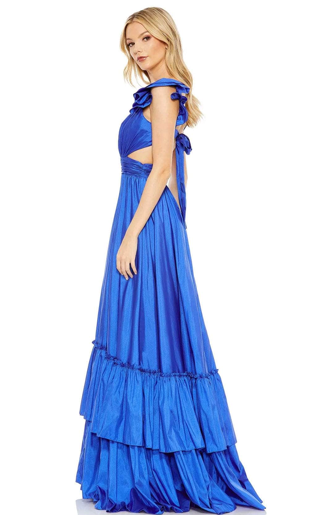 Mac Duggal 68062 - Flutter Sleeve Tiered Prom Gown Prom Dresses