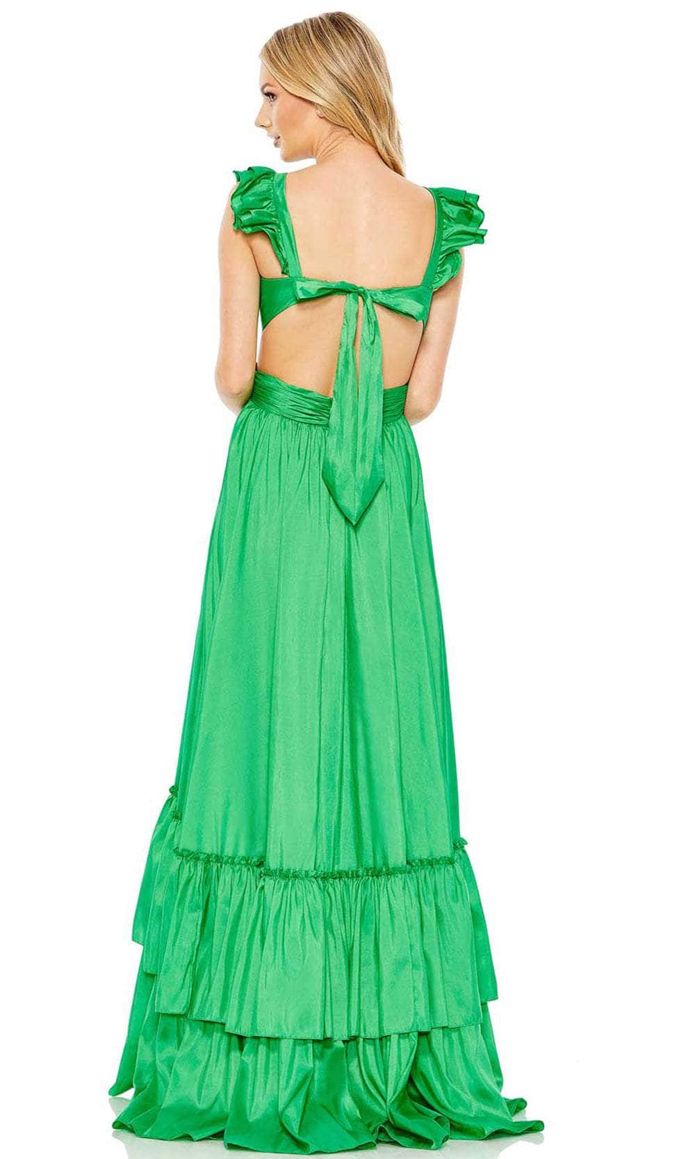 Mac Duggal 68062 - Flutter Sleeve Tiered Prom Gown Prom Dresses