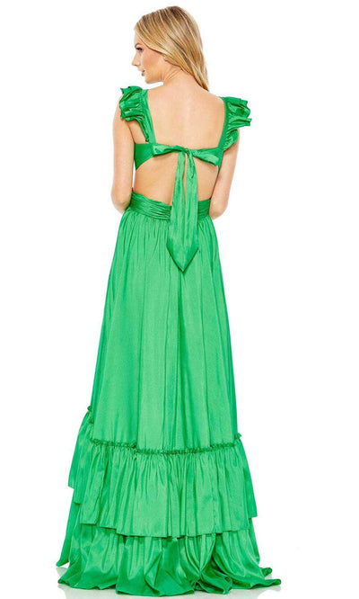 Mac Duggal 68062 - Flutter Sleeve Tiered Prom Gown Prom Dresses