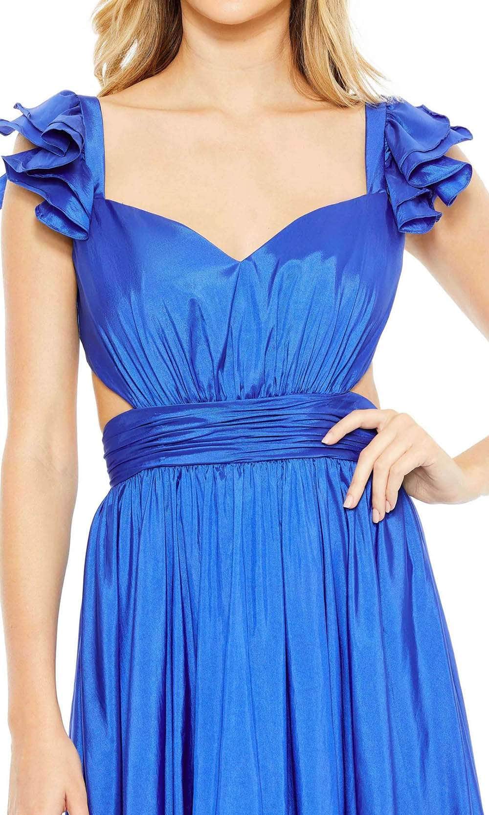 Mac Duggal 68062 - Flutter Sleeve Tiered Prom Gown Prom Dresses