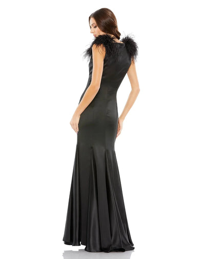 Mac Duggal 68137 - Sleeveless Low-cut V-neck Formal Dress Evening Dresses