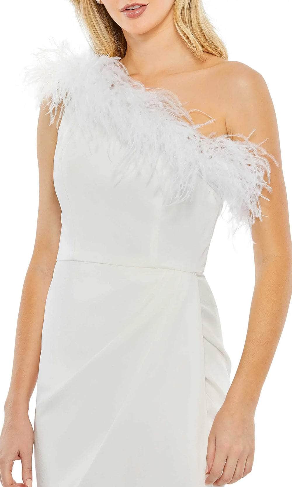Mac Duggal 68147 - Feathered One-Shoulder Formal Dress Cocktail Dresses