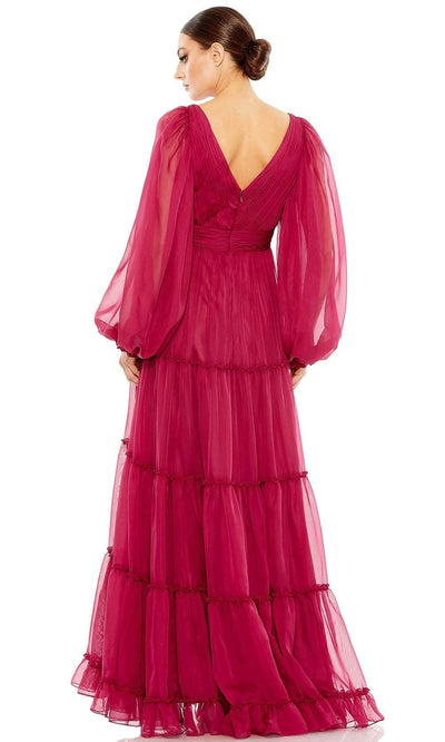 Mac Duggal 68198 - Frilled Chiffon Formal Gown Evening Dresses
