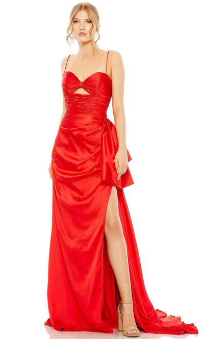 Mac Duggal 68450 - Sweetheart Cutout Prom Gown Special Occasion Dress 0 / Red