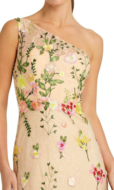 Mac Duggal 68606 - One Shoulder Floral Evening Gown Evening Dresses Dresses