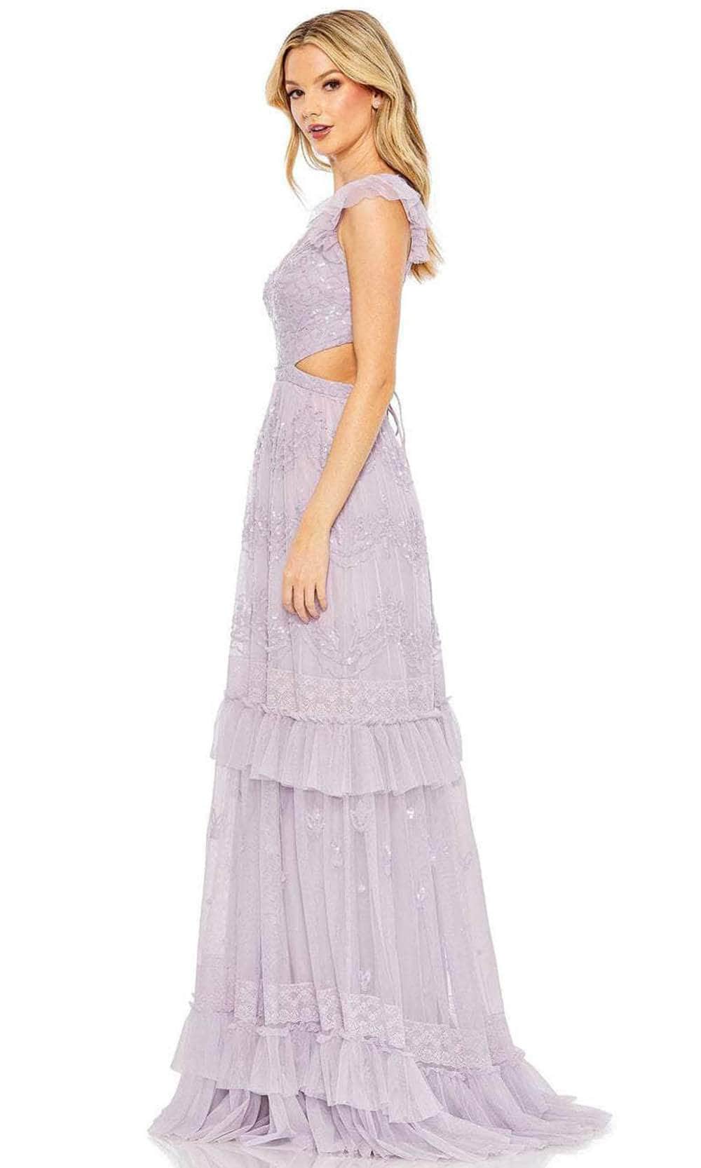 Mac Duggal 9167 - Cap Sleeve V-Neck Long Dress Special Occasion Dress