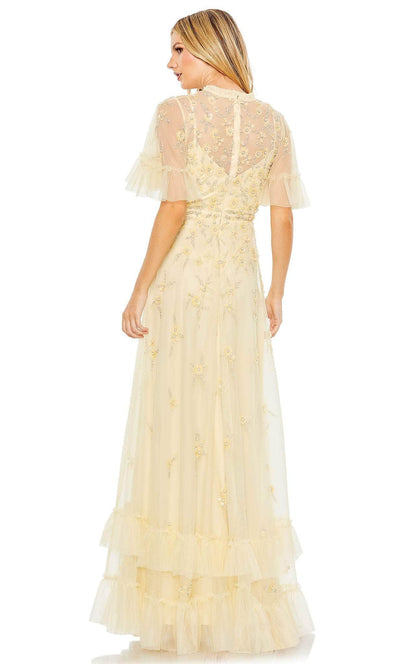 Mac Duggal 9199 - Floral Embellished A-line Evening Dress Special Occasion Dress