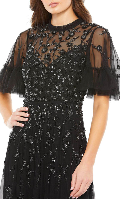 Mac Duggal 9199 - Floral Embellished A-line Evening Dress Special Occasion Dress
