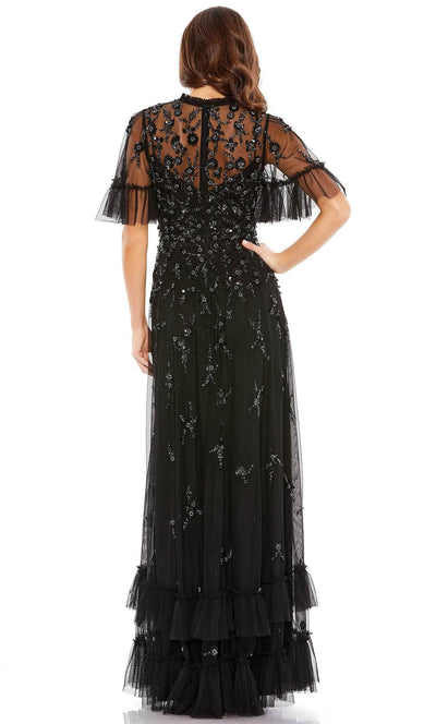 Mac Duggal 9199 - Floral Embellished A-line Evening Dress Special Occasion Dress