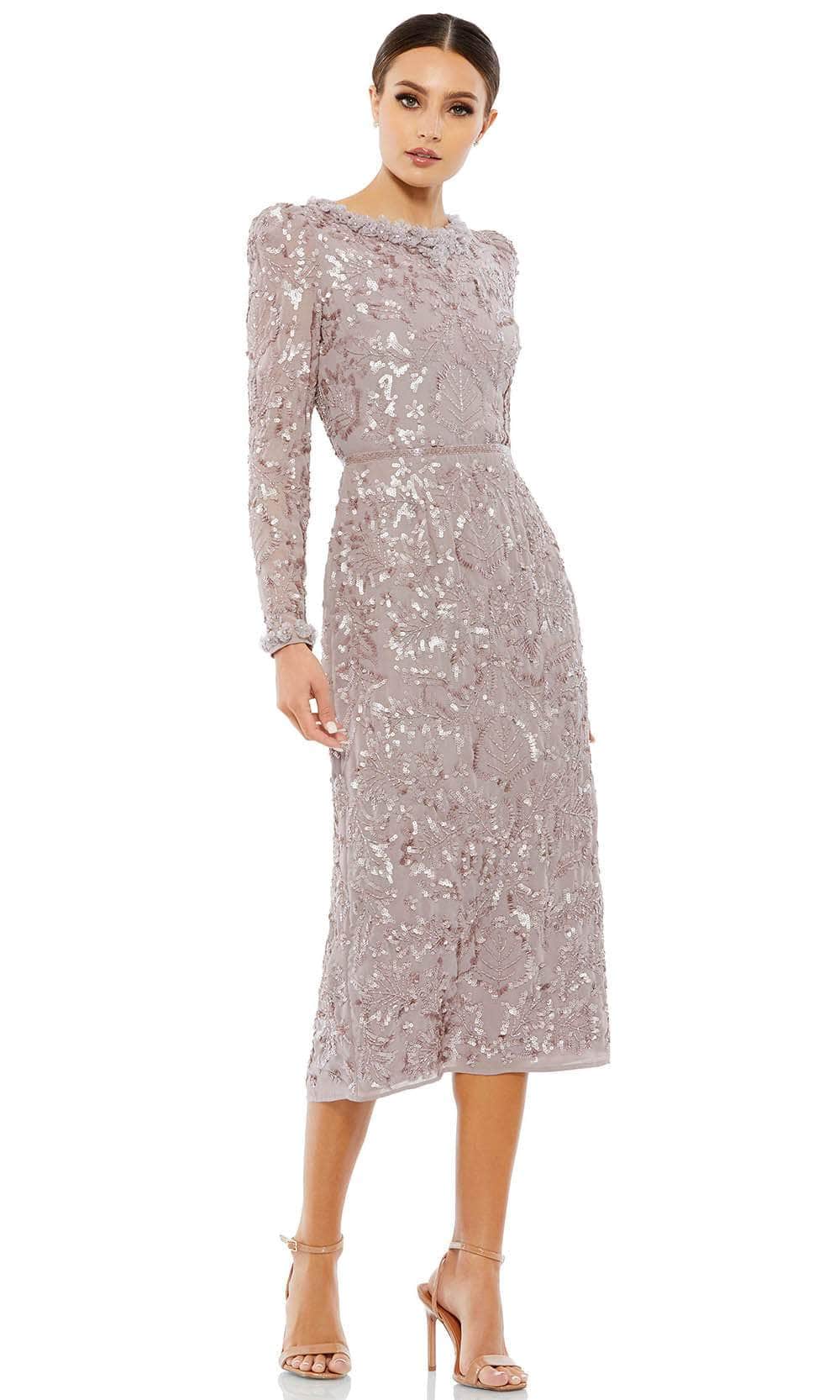 Mac Duggal 93595 - Fully Embellished Jewel Neckline Formal Dress Special Occasion Dress 0 / Mauve