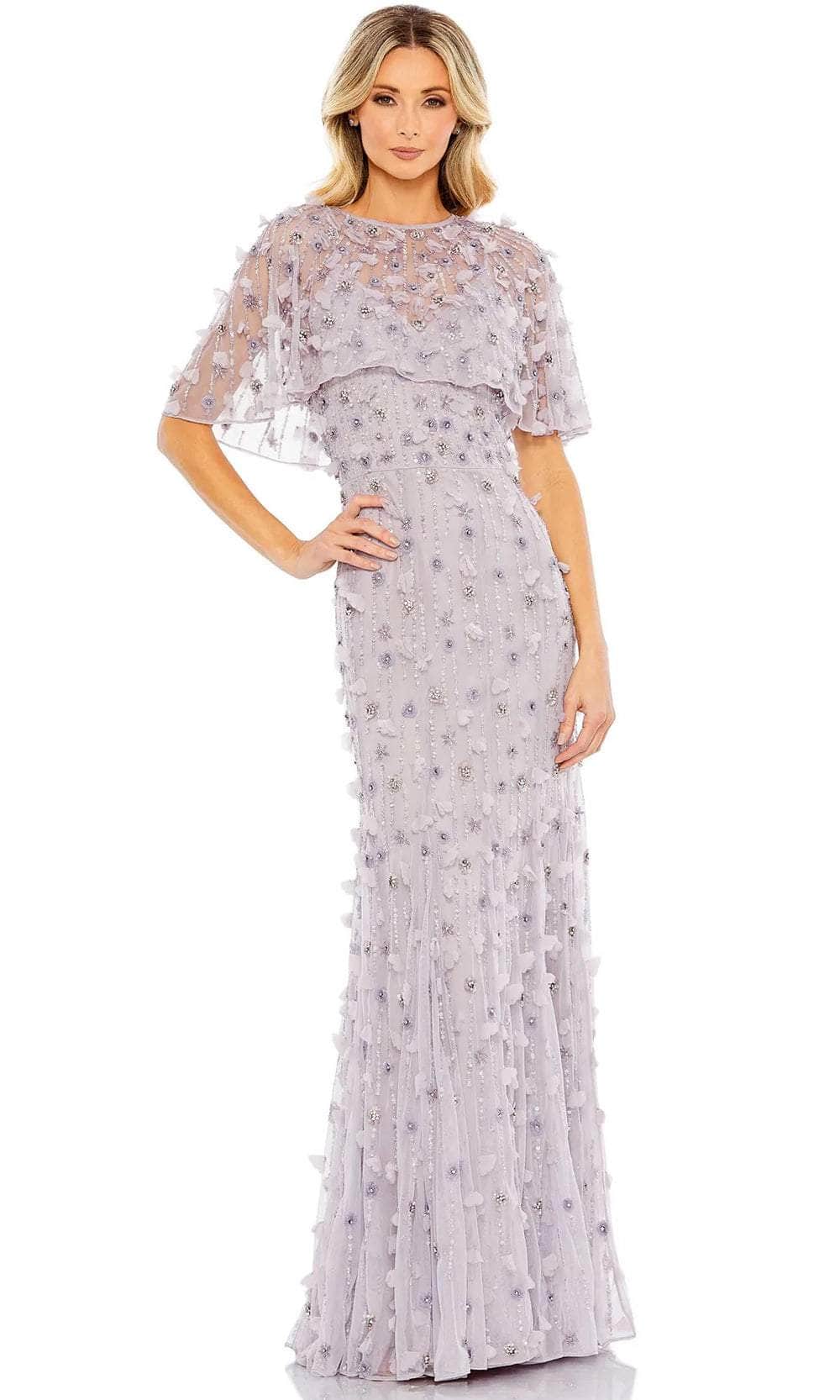 Mac Duggal 93653 - Embellished Sheath Evening Gown Evening Dresses 4 / Vintage Lilac
