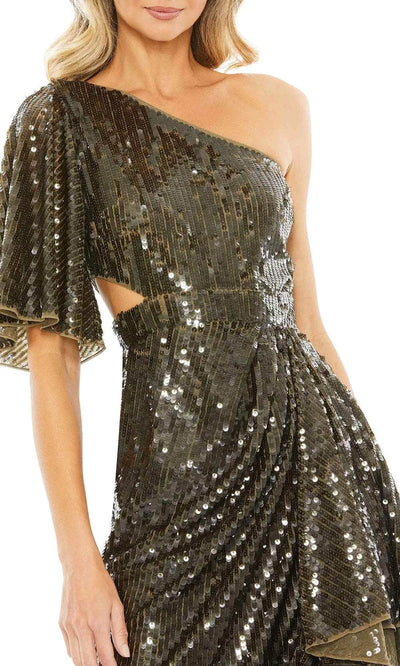 Mac Duggal 93662 - Asymmetrical Sequined Evening Dress Evening Dresses