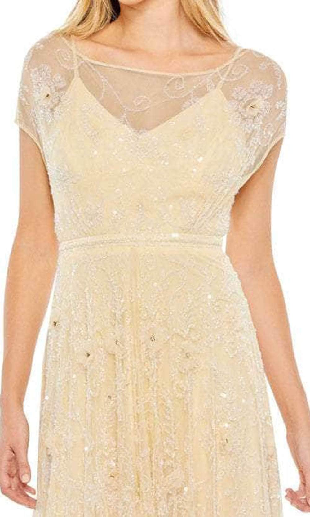 Mac Duggal 93685 - Short Cap Sleeve A-Line Dress Special Occasion Dress