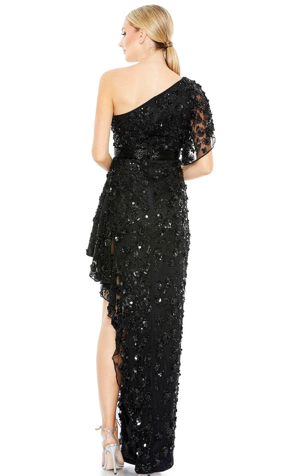 Mac Duggal 93687 - Asymmetrical One Shoulder Strap High Low Dress Evening Dresses