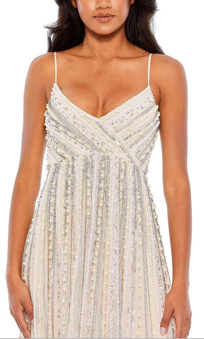 Mac Duggal 93732 - Sleeveless V-Neck Sequin Dress Prom Dresses