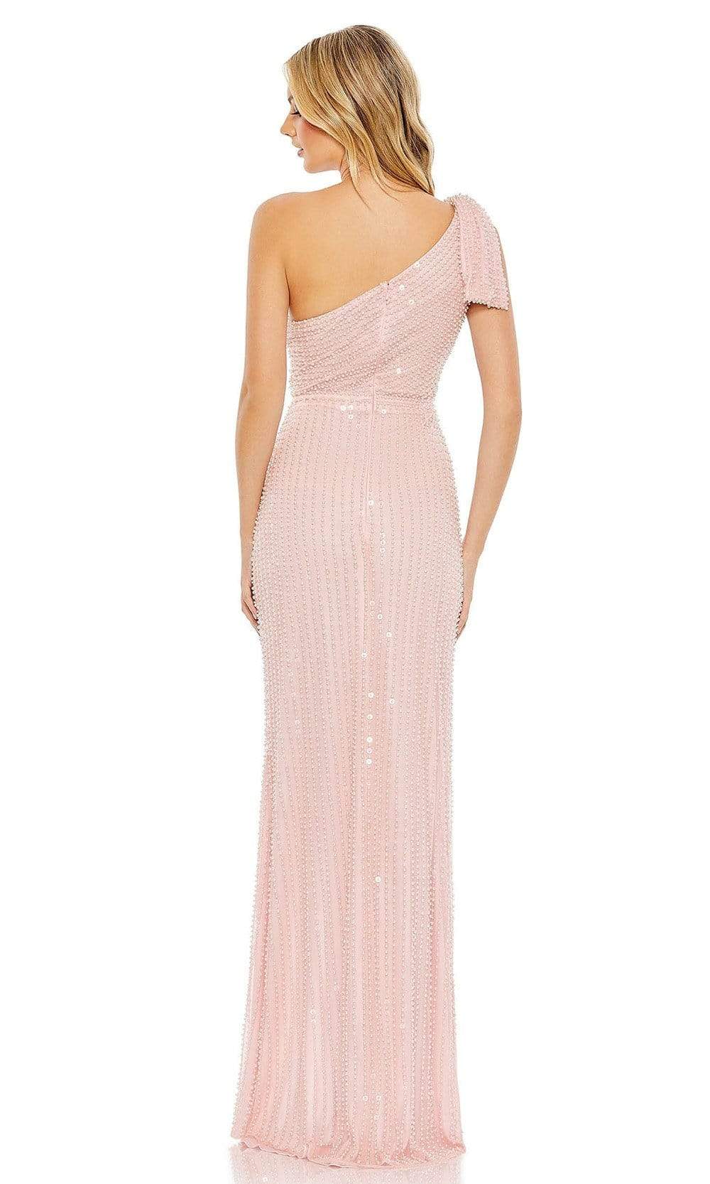 Mac Duggal - 93735 Pearl Beaded High Slit Gown Special Occasion Dress