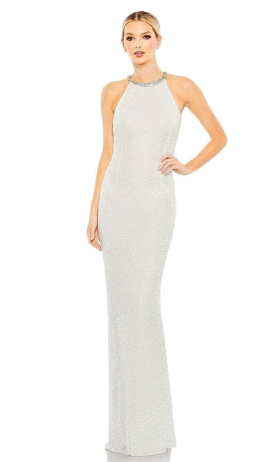 Mac Duggal - 93742 Halter Gown Evening Dresses 0 / White