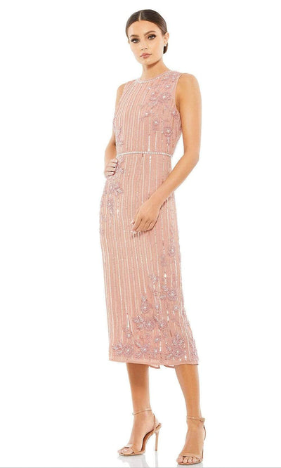 Mac Duggal Cocktail 70260D - Floral Beaded Cocktail Dress