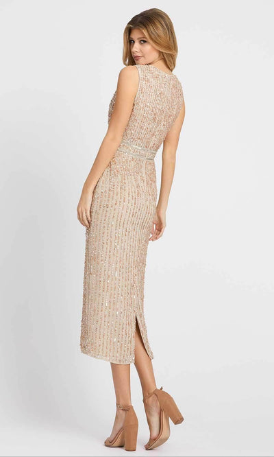 Mac Duggal Evening - 10509D Embellished Tea Length Dress Cocktail Dresses