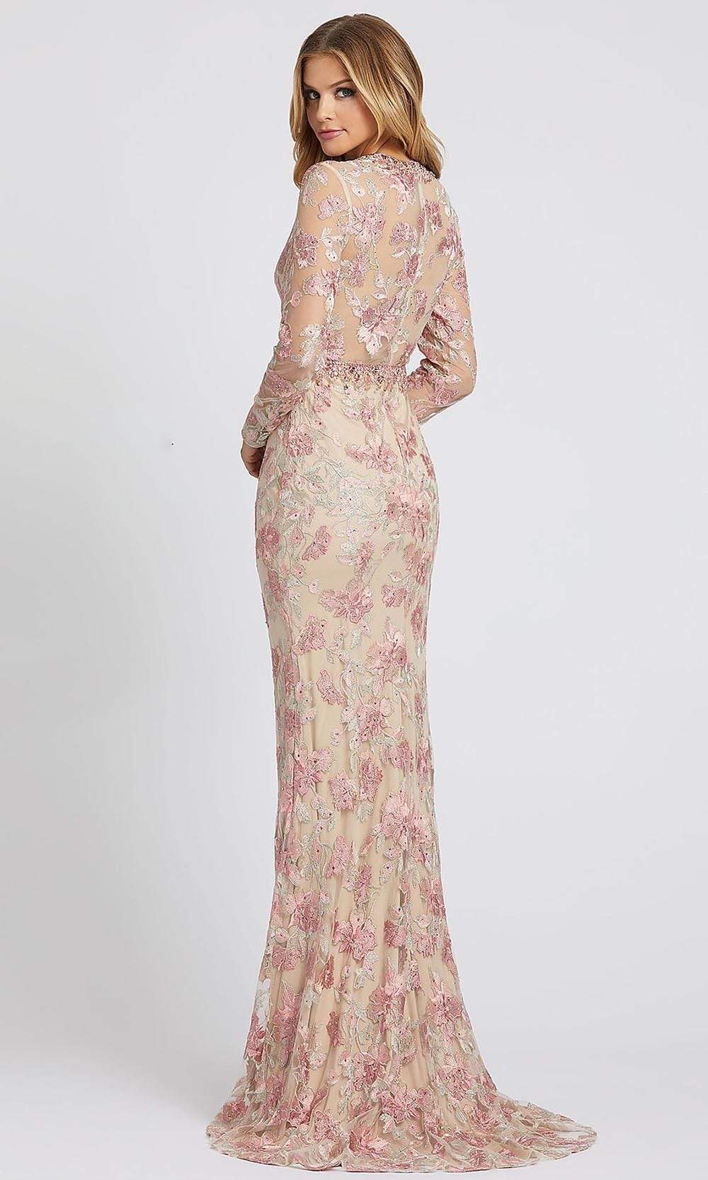 Mac Duggal Evening - 79281D Floral Embroidered Soft Fitted Dress