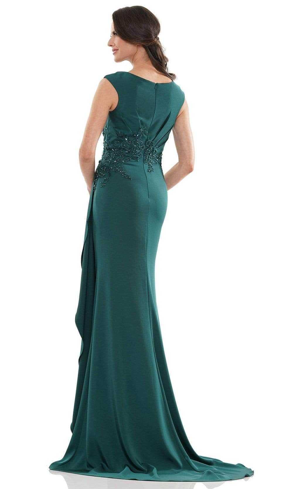 Marsoni by Colors - Embroidered Drape Evening Dress MV1148 - 1 pc Forest in Size 10 Available CCSALE 10 / Forest