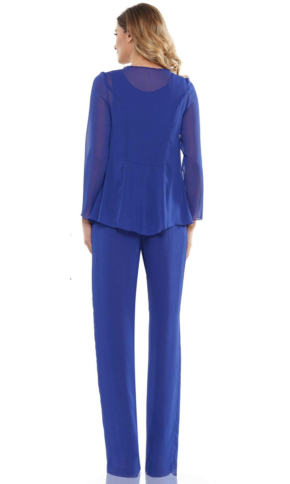 Marsoni by Colors - M304 Long Sleeves Jacket Pantsuit Mother of the Bride Dresses